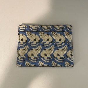 Anthro cat print card holder